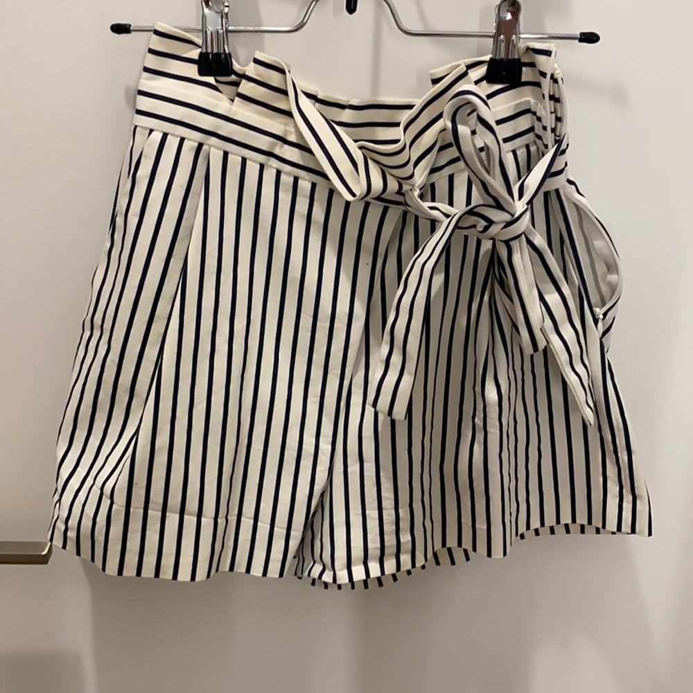 Stripped high waisted shorts from Zara